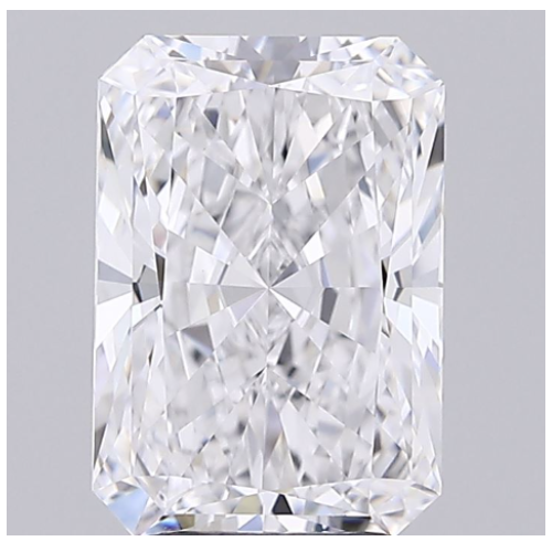 3.71ct E VVS2 Radiant Cut