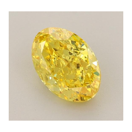 1.07ct Oval Shape Fancy Vivid Yellow VS1