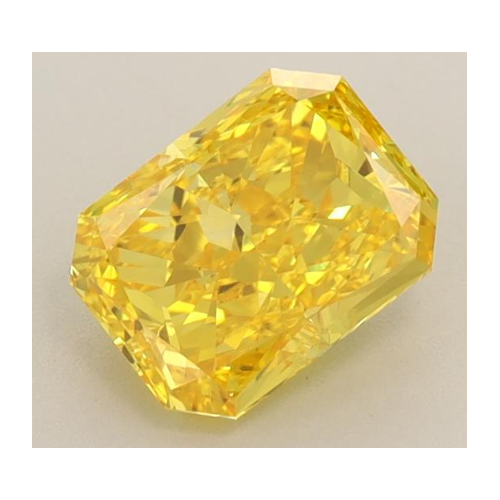 1.28ct Radiant Cut Fancy Vivid Yellow VVS2